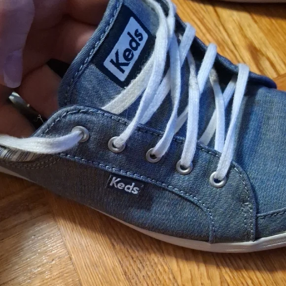 Keds Denim Blue Lace-Up Sneakers - Women’s Size 8 - Picture 4 of 5
